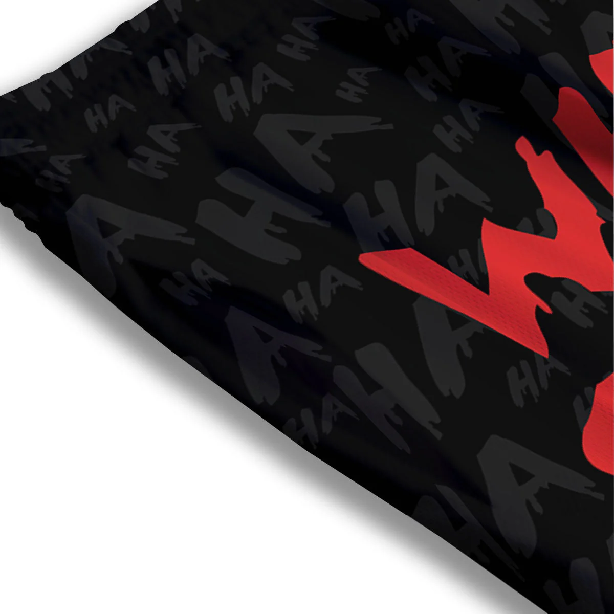 Why So Serious Laughing Joker Print Mesh Shorts - Image 3
