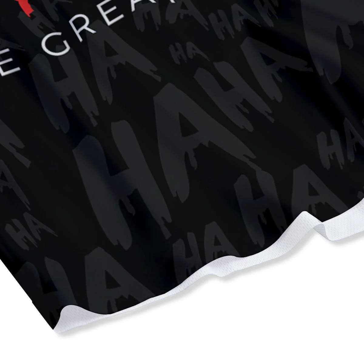Why So Serious Laughing Joker Print Mesh Shorts - Image 4