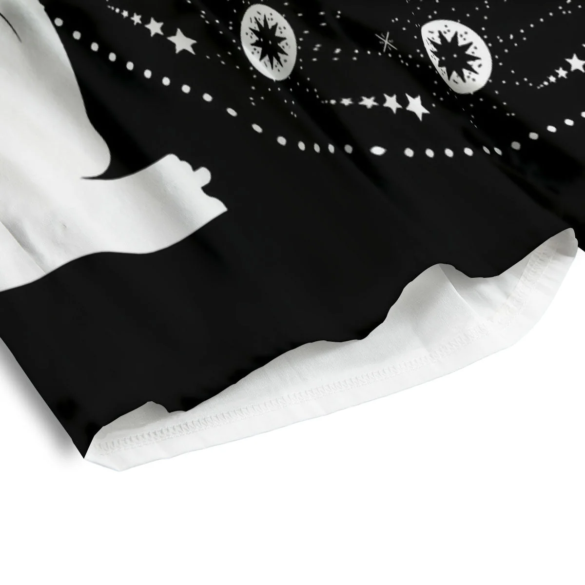 Wicca Magical White And Black Print Men's Athletic Shorts - Image 4