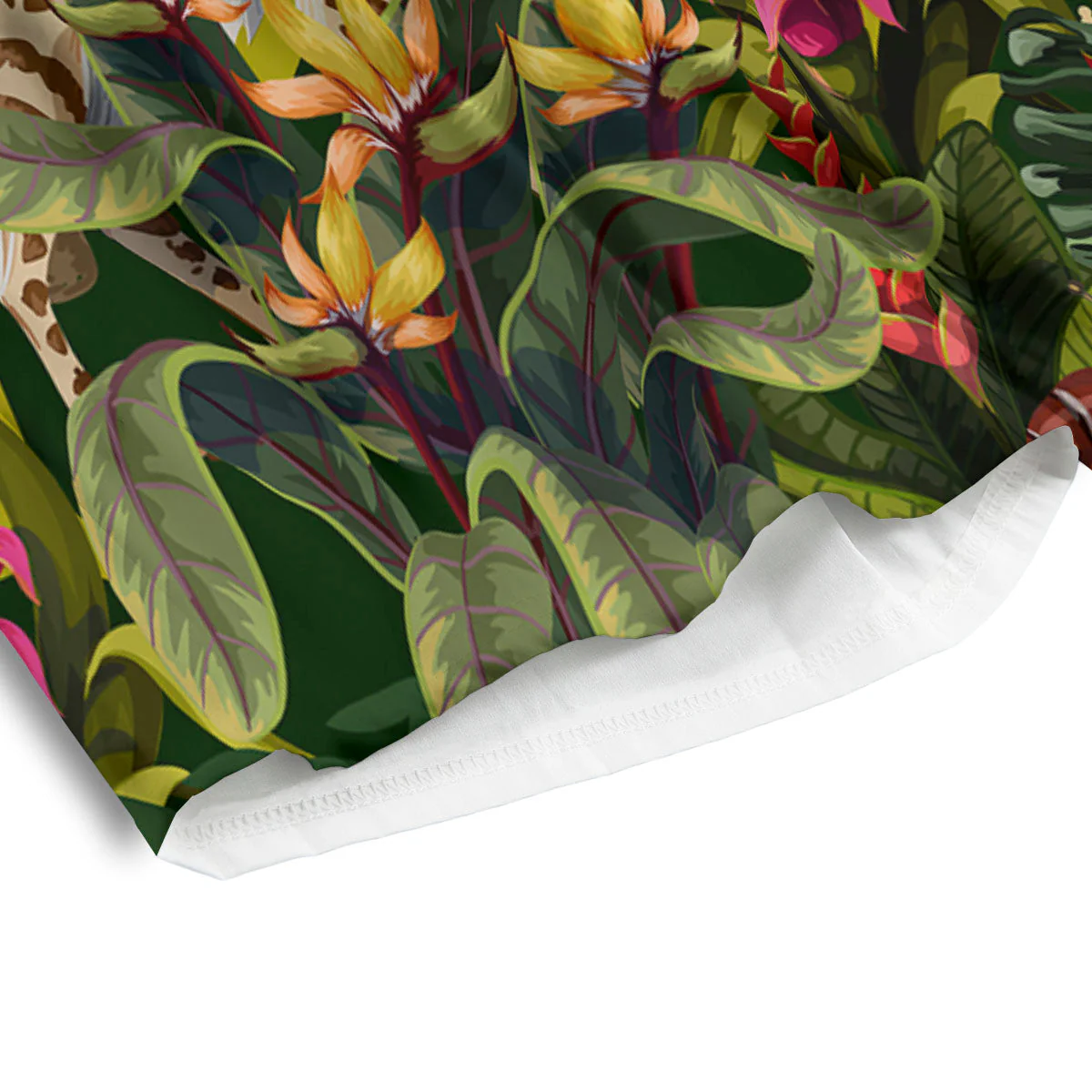 Wild Animals Jungle Print Men's Athletic Shorts - Image 4