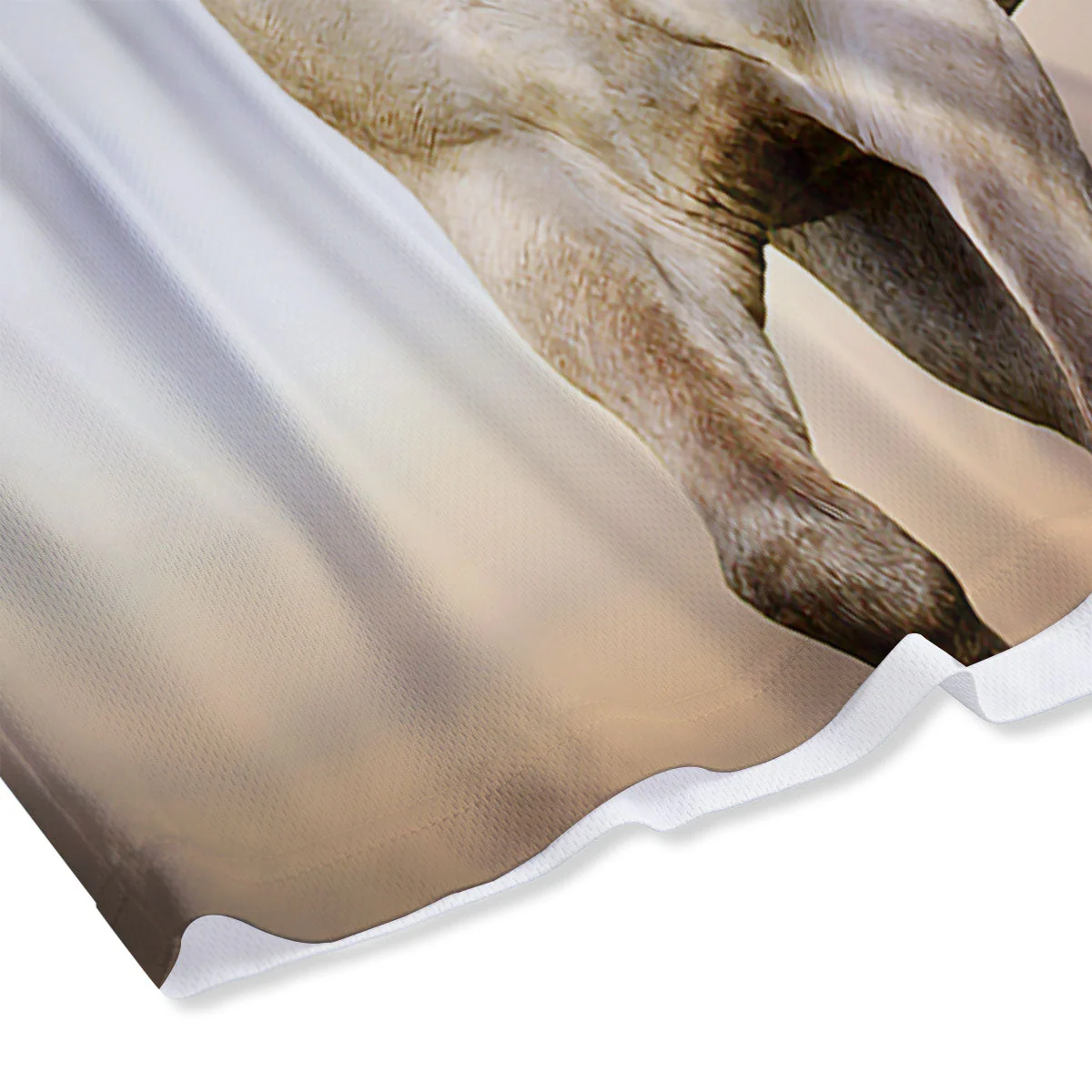 Wild Stallion Horse Running Print Mesh Shorts - Image 4