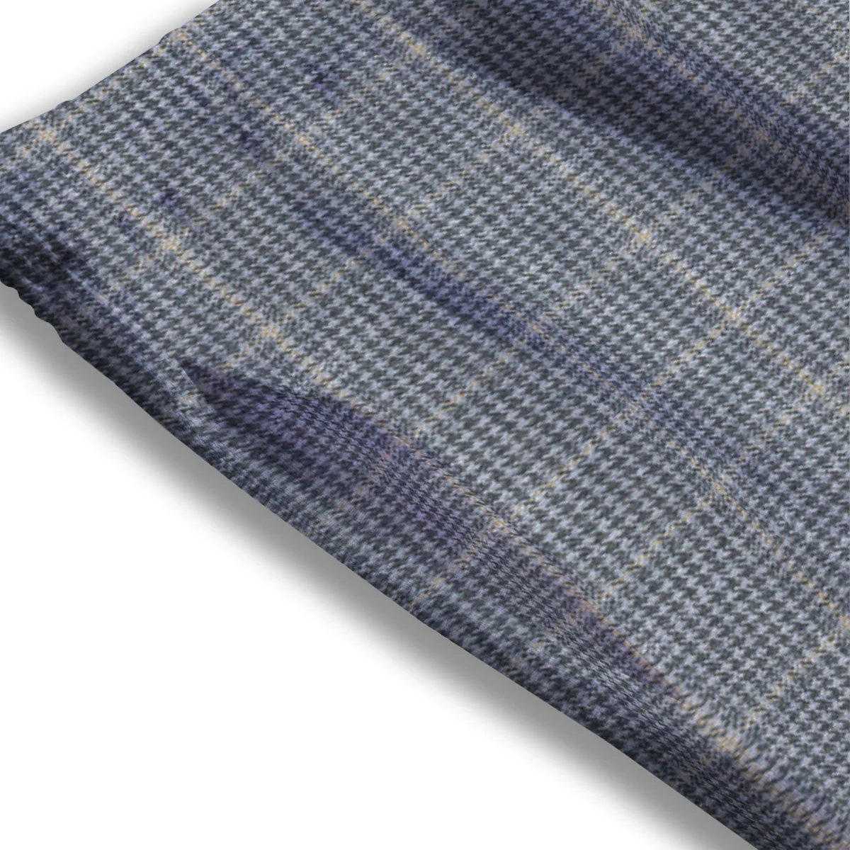 Windowpane Grey Print Pattern Mesh Shorts - Image 3