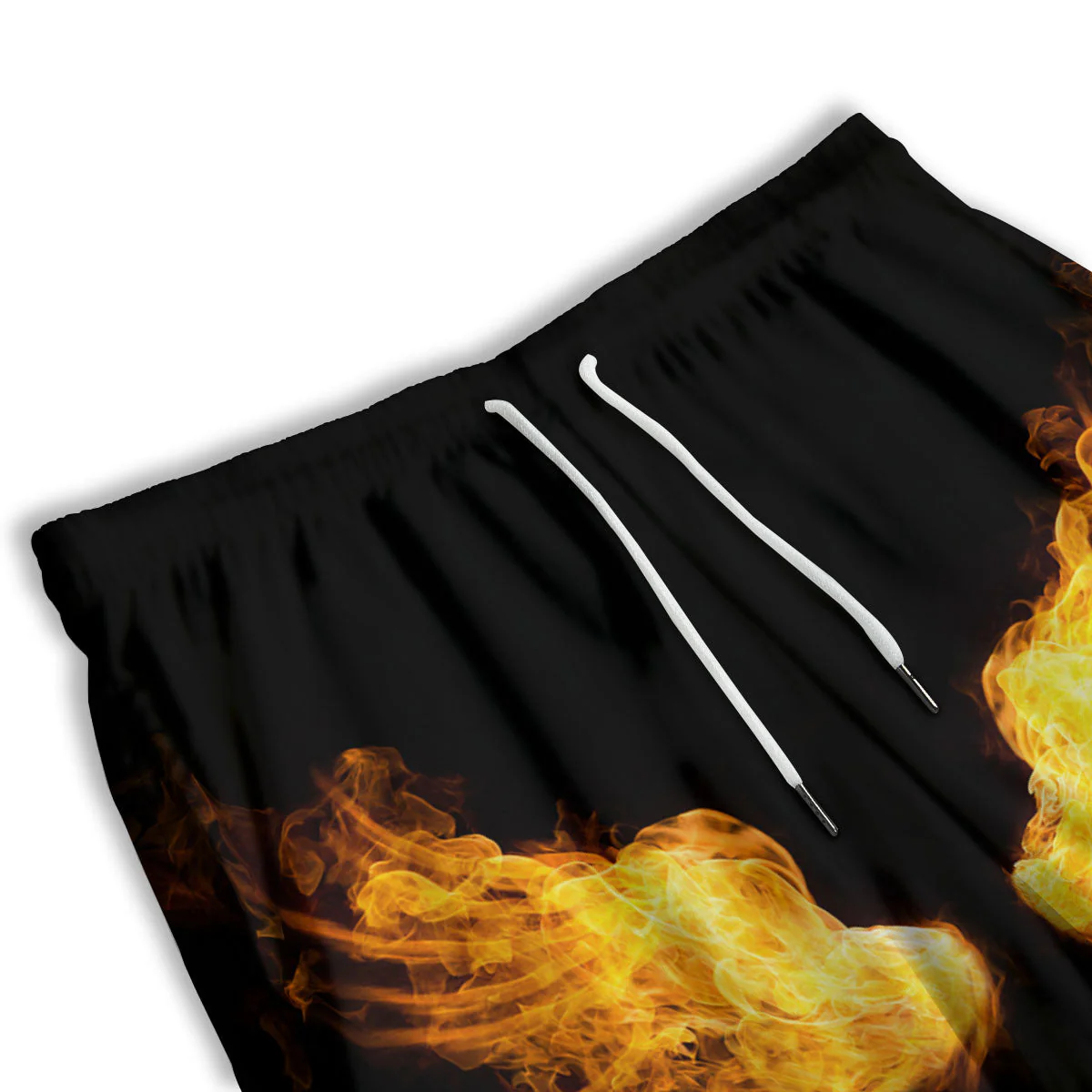 Wings Flame Print Men's Athletic Shorts - Image 3