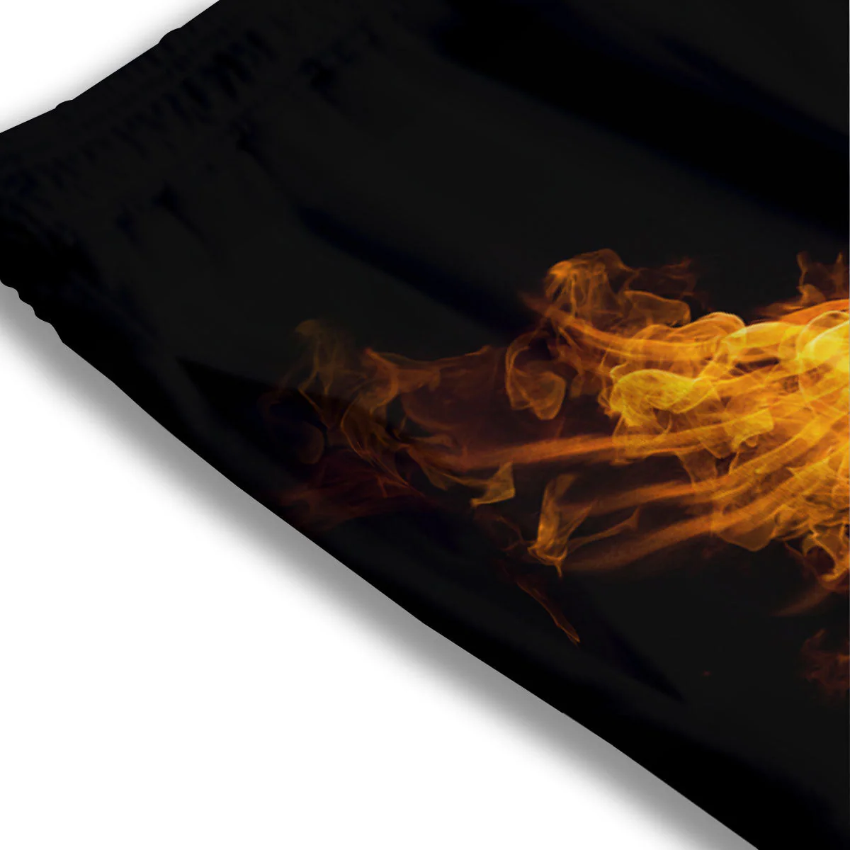 Wings Flame Print Mesh Shorts - Image 3
