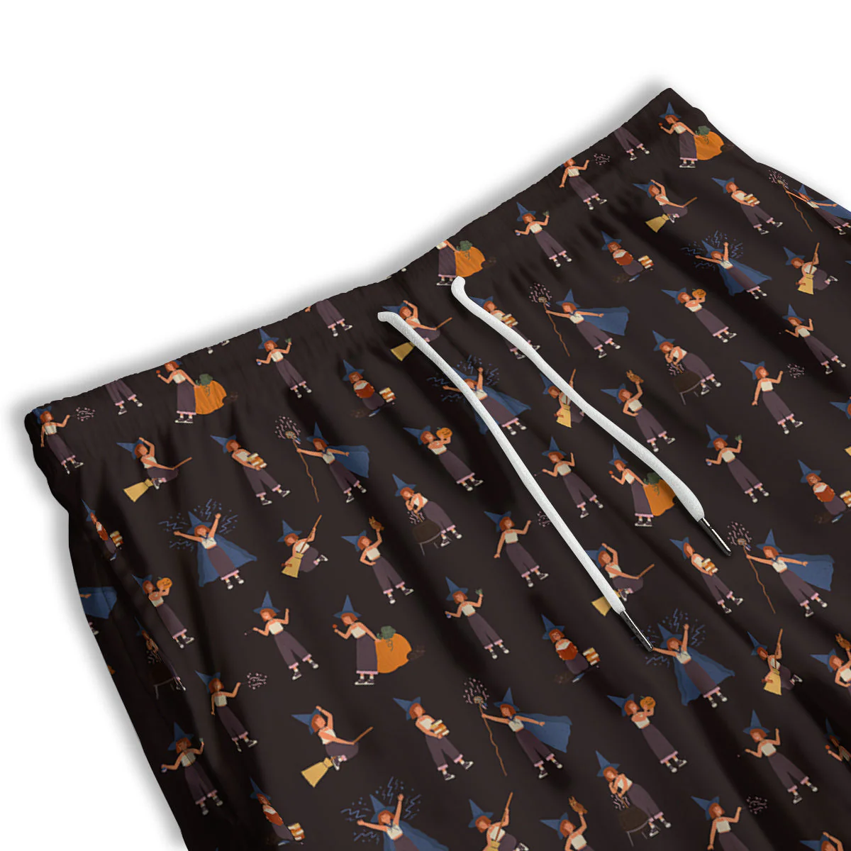 Wizard Cute Print Pattern Men's Athletic Shorts - Image 3