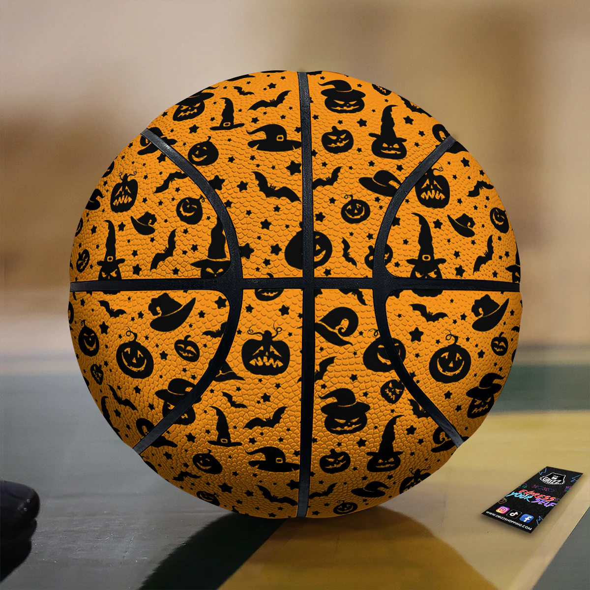 Wizard Halloween Print Pattern Basketball