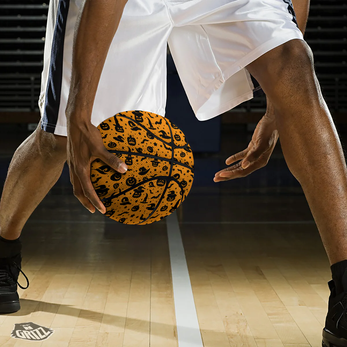 Wizard Halloween Print Pattern Basketball - Image 3