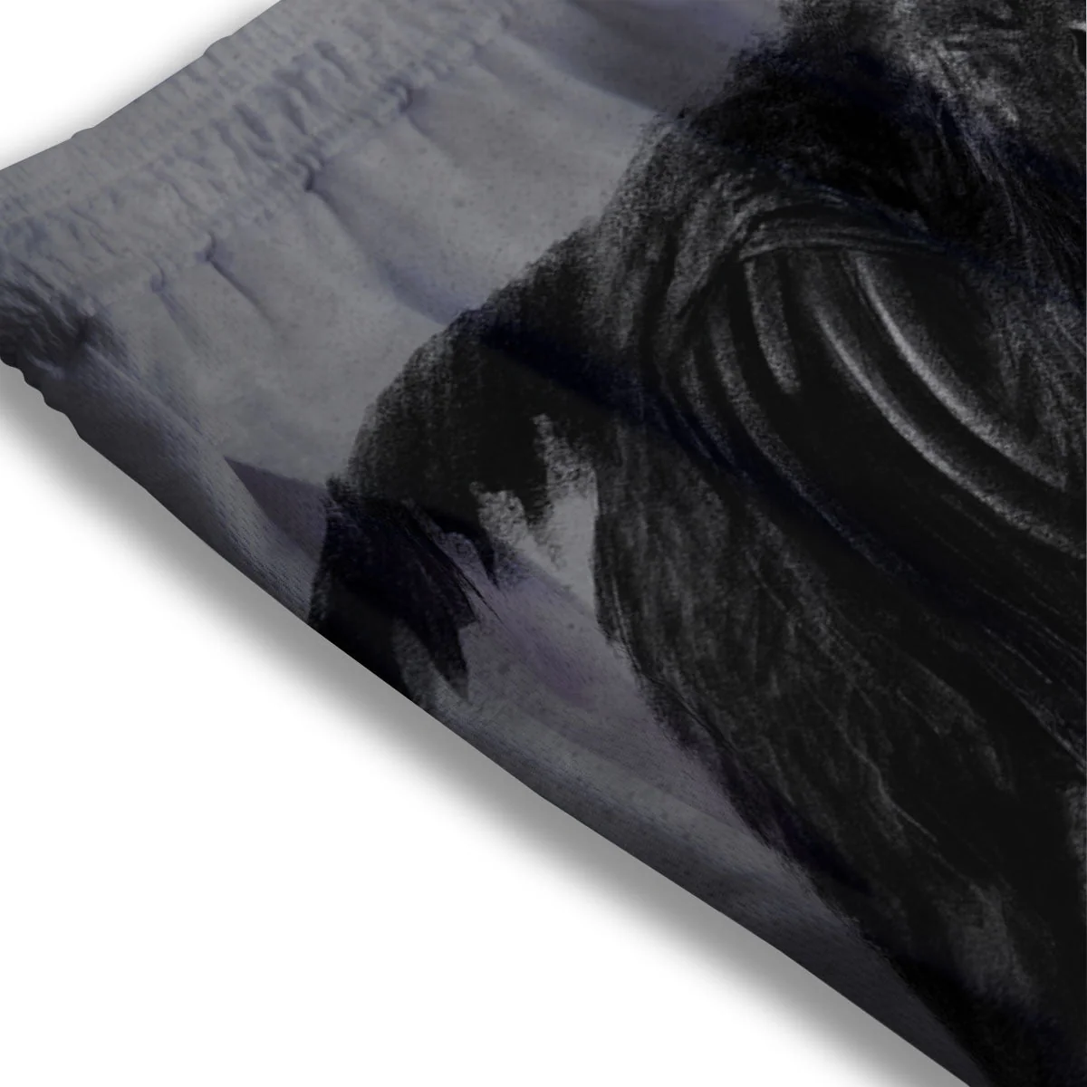 Wolf Black Demon Print Mesh Shorts - Image 3