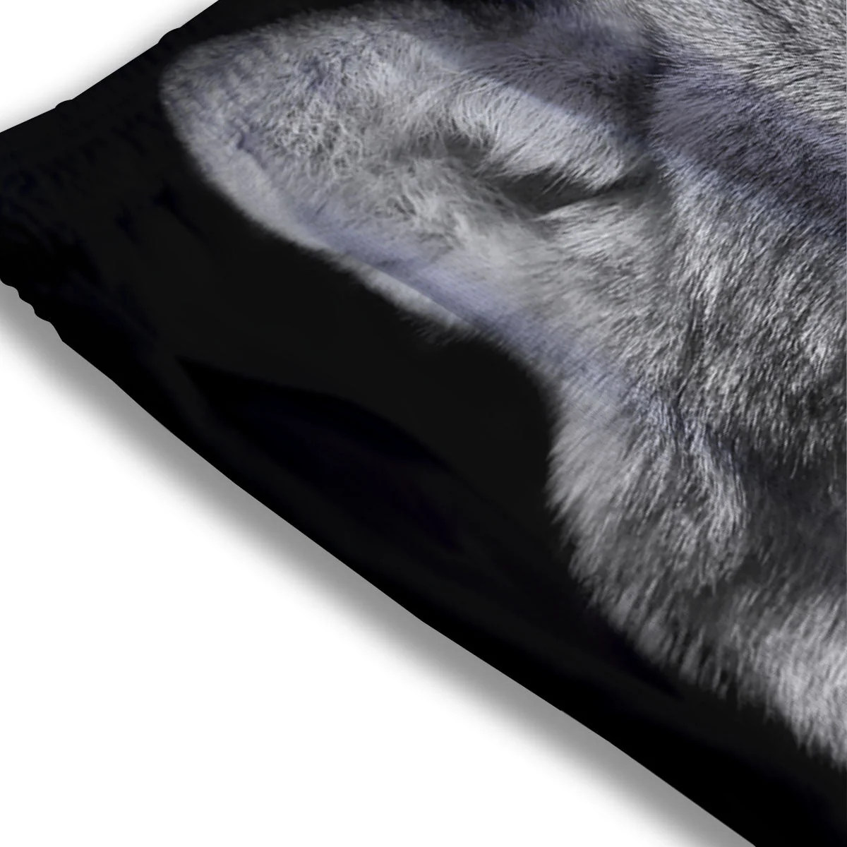 Wolf Monochrome Print Mesh Shorts - Image 3