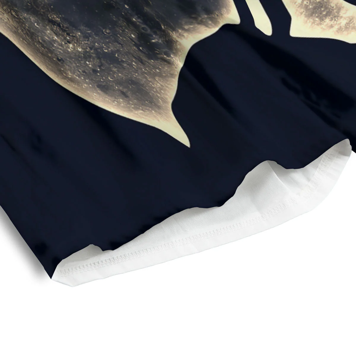 Wolf Moonlight Print Men's Athletic Shorts - Image 4