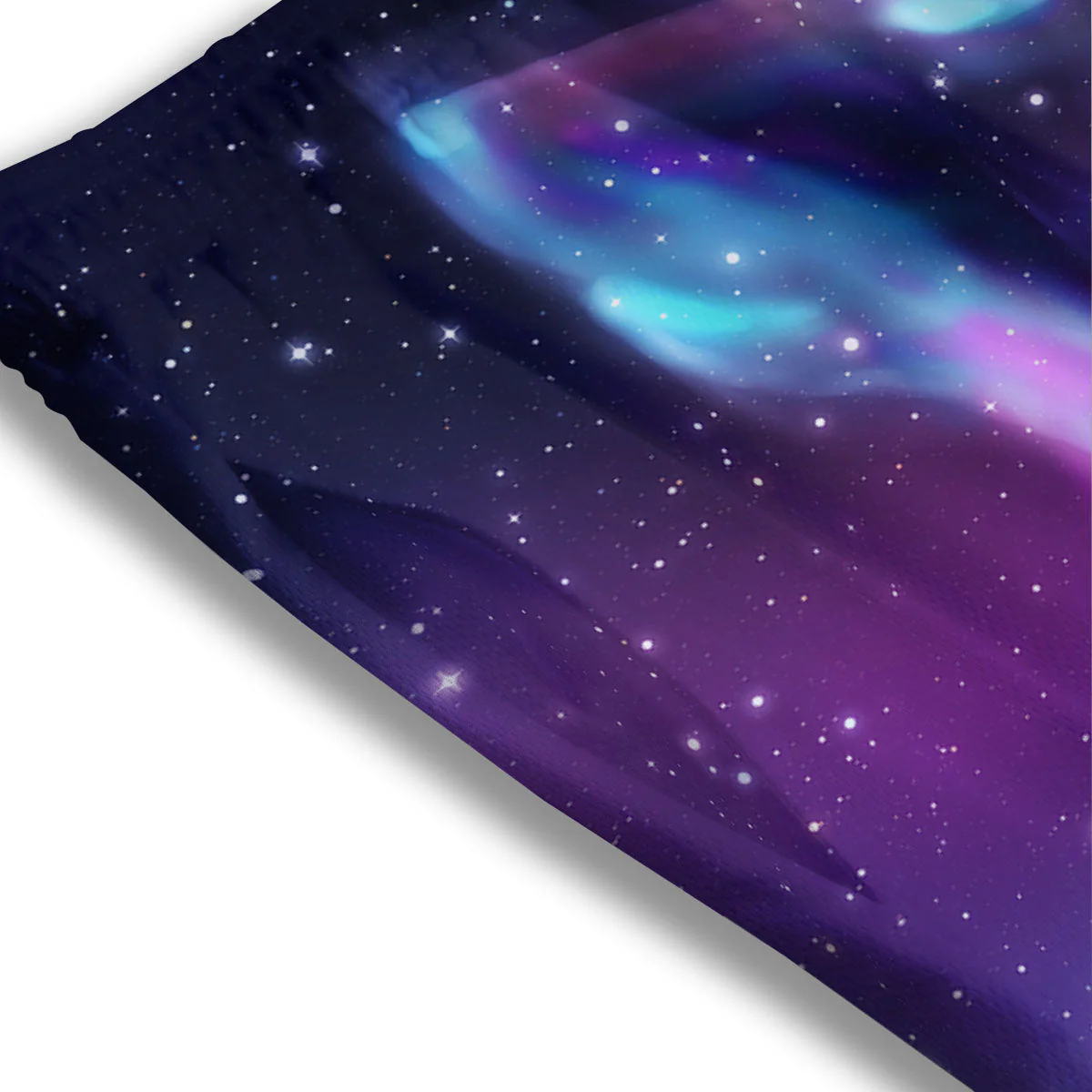 Wolf Spirit Aurora Howling Print Mesh Shorts - Image 3