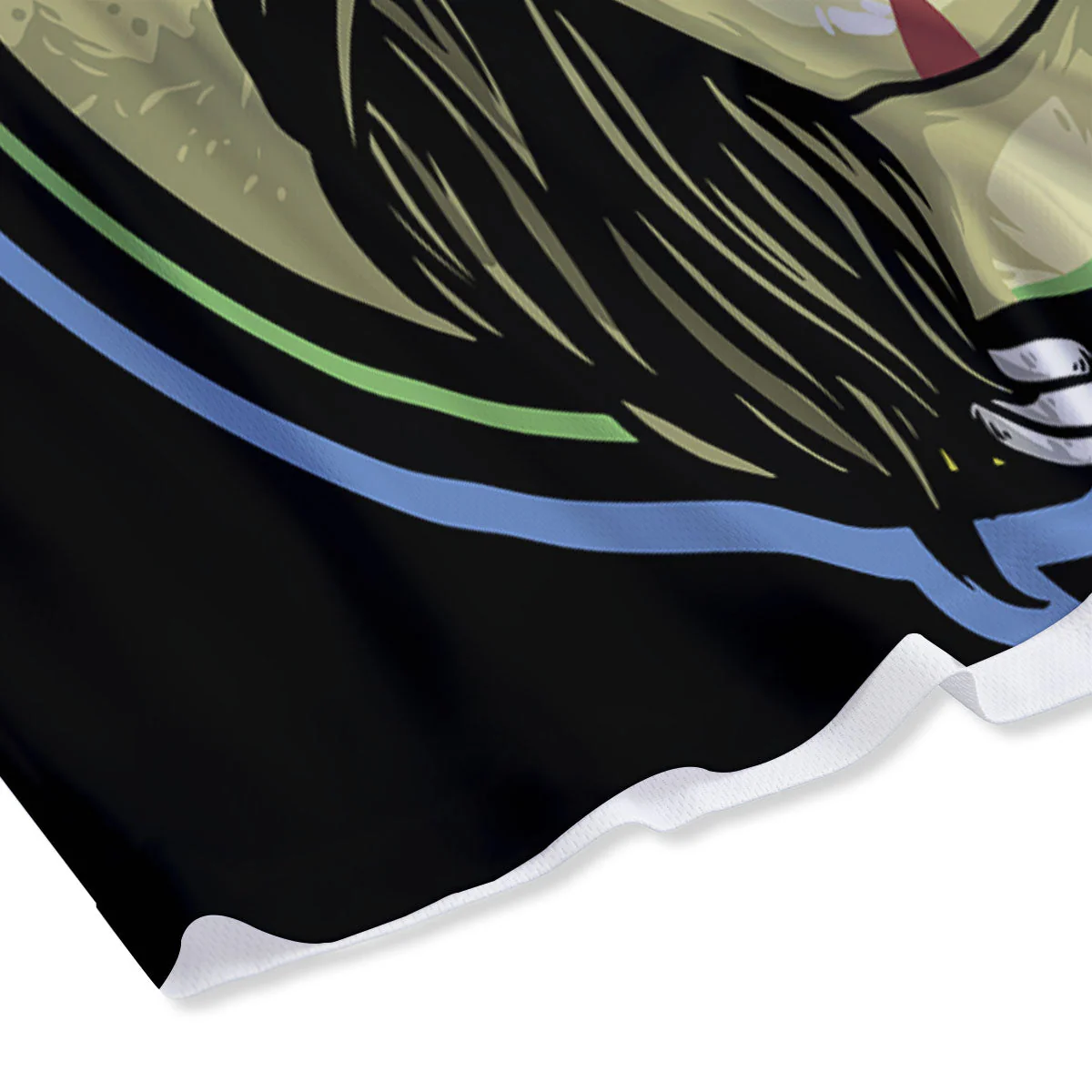 Woman Portrait Native Indian Print Mesh Shorts - Image 4