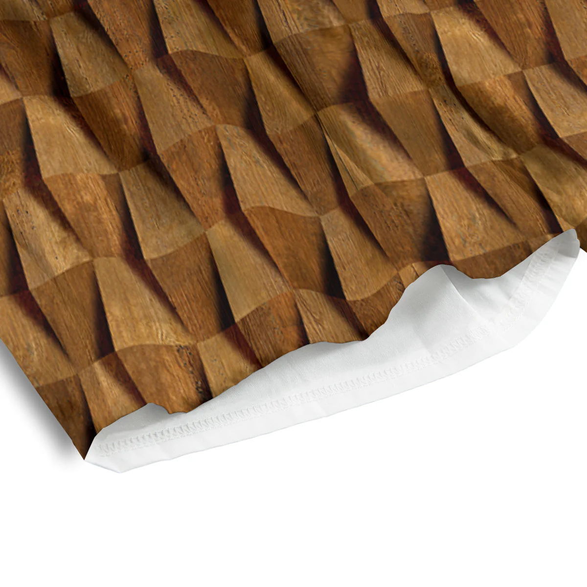 Wood Wall 3D Print Pattern Men's Athletic Shorts - Image 4