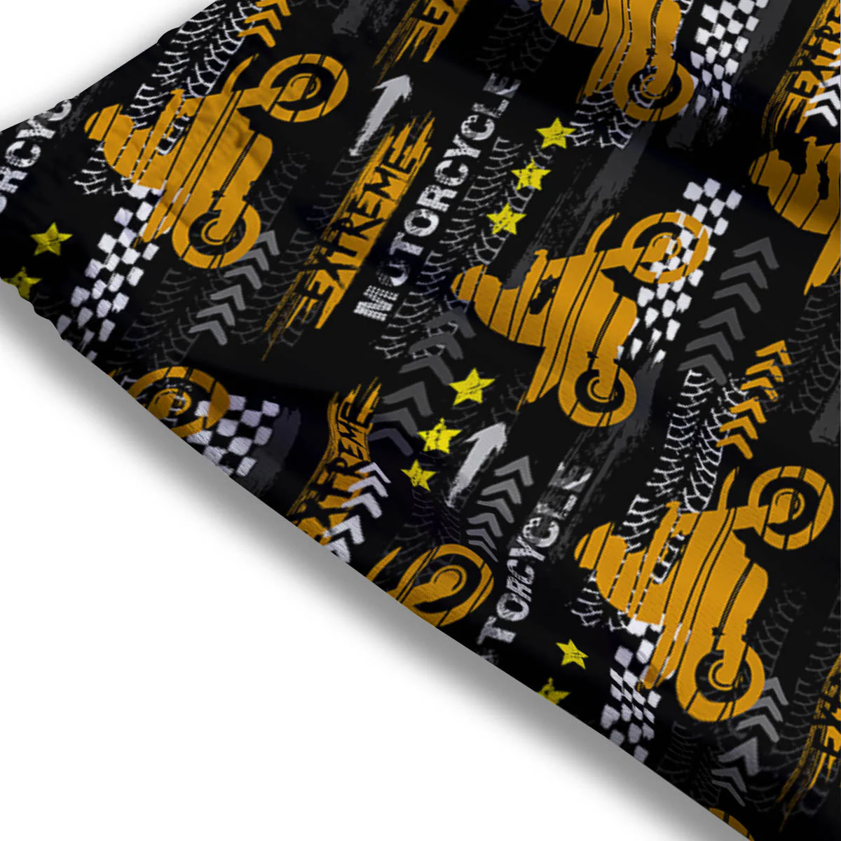 Words Motorcycle Print Pattern Mesh Shorts - Image 3