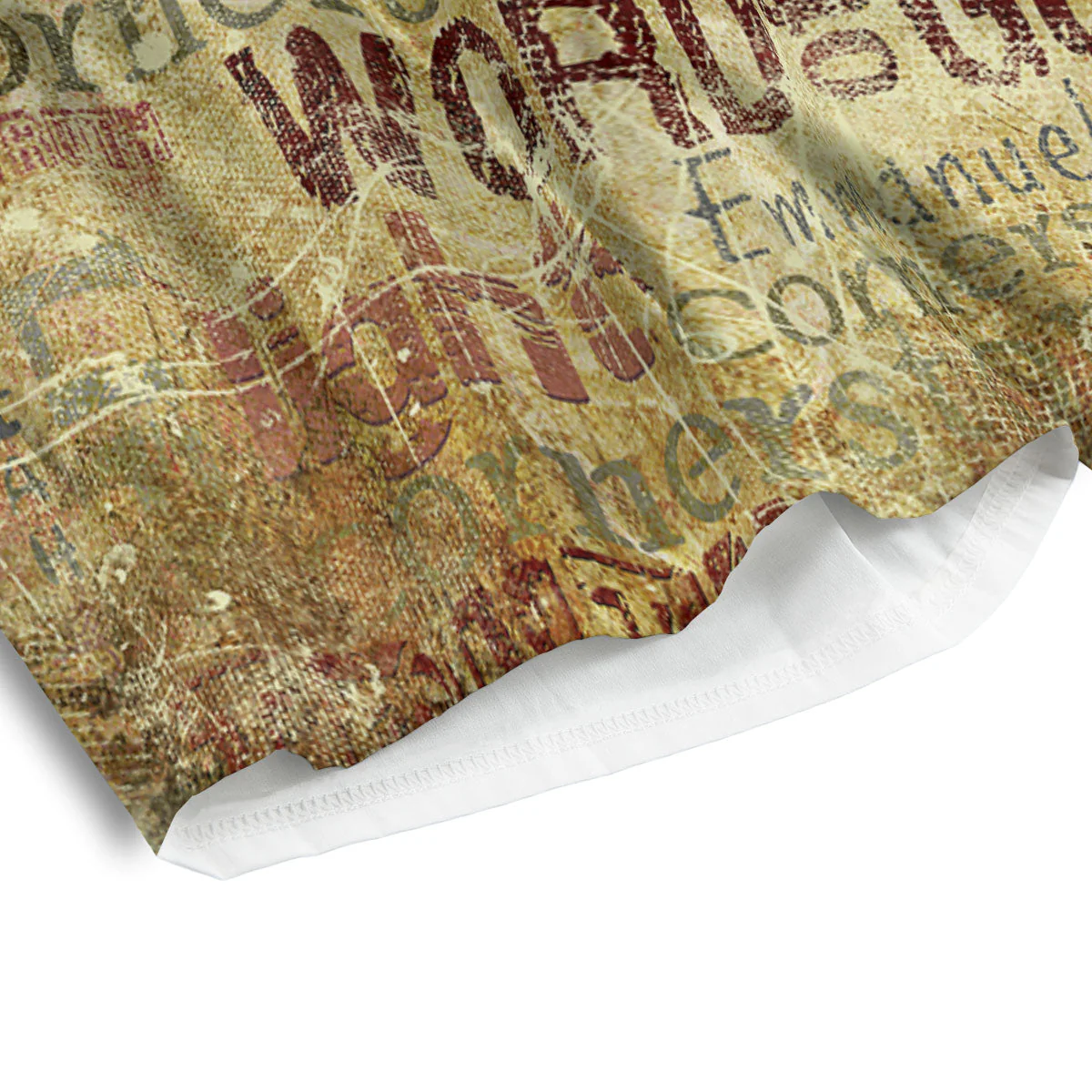Words Old Religious Print Men's Athletic Shorts - Image 4