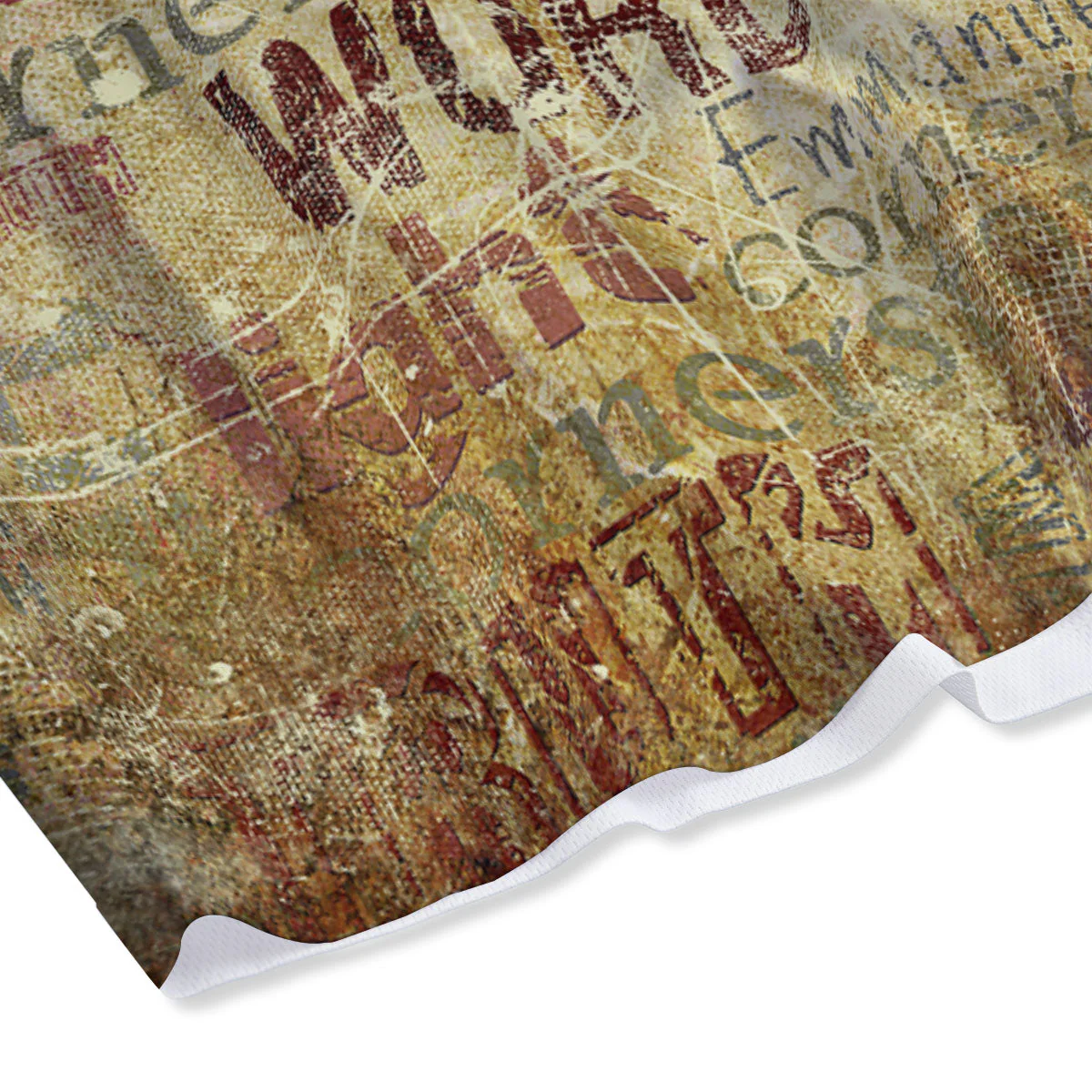 Words Old Religious Print Mesh Shorts - Image 4