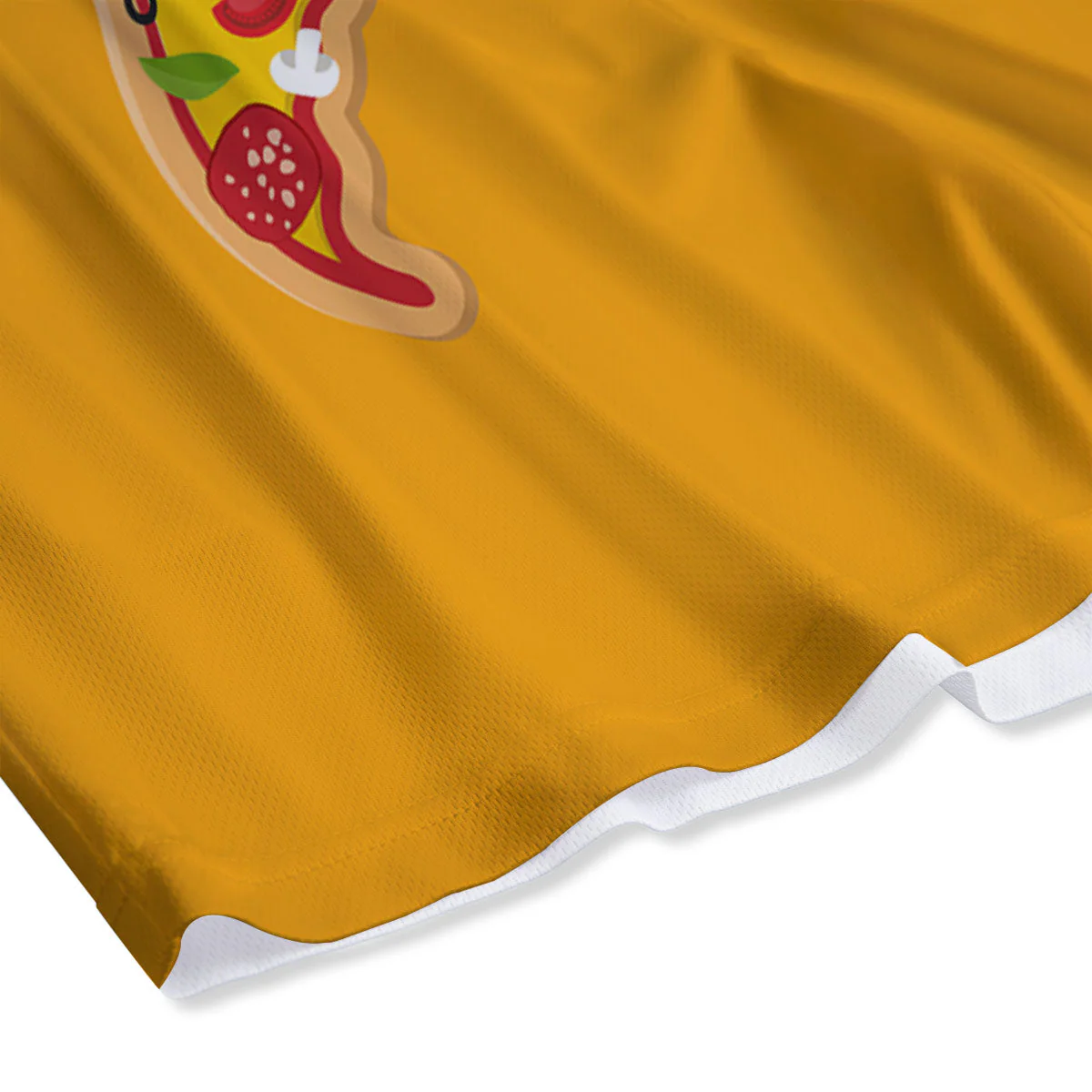 World Map Pizza Print Mesh Shorts - Image 4
