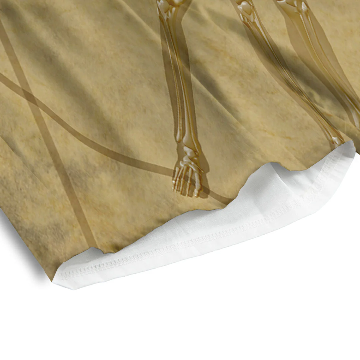 X-Ray Vitruvian Man Print Men's Athletic Shorts - Image 4