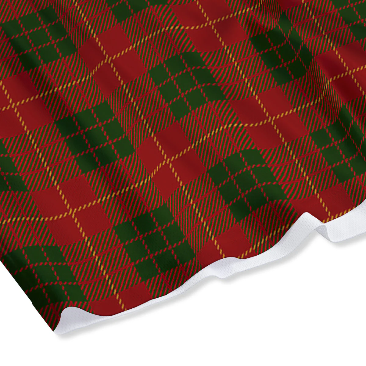 Xmas Plaid Print Pattern Mesh Shorts - Image 4