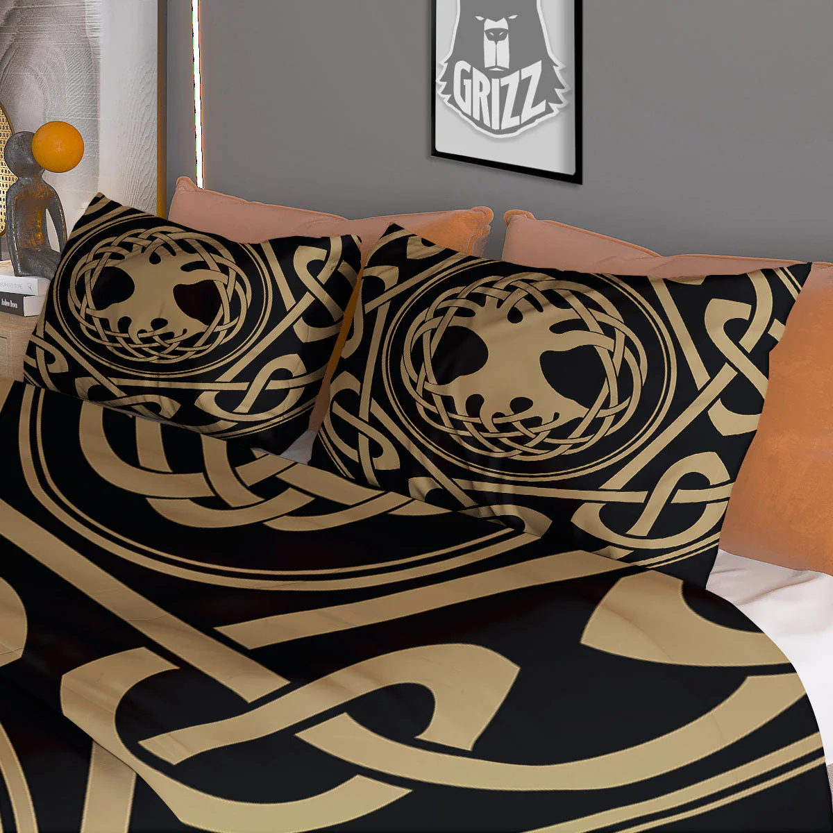 Yggdrasil Scandinavian Print Duvet Cover Bedding Set - Image 3