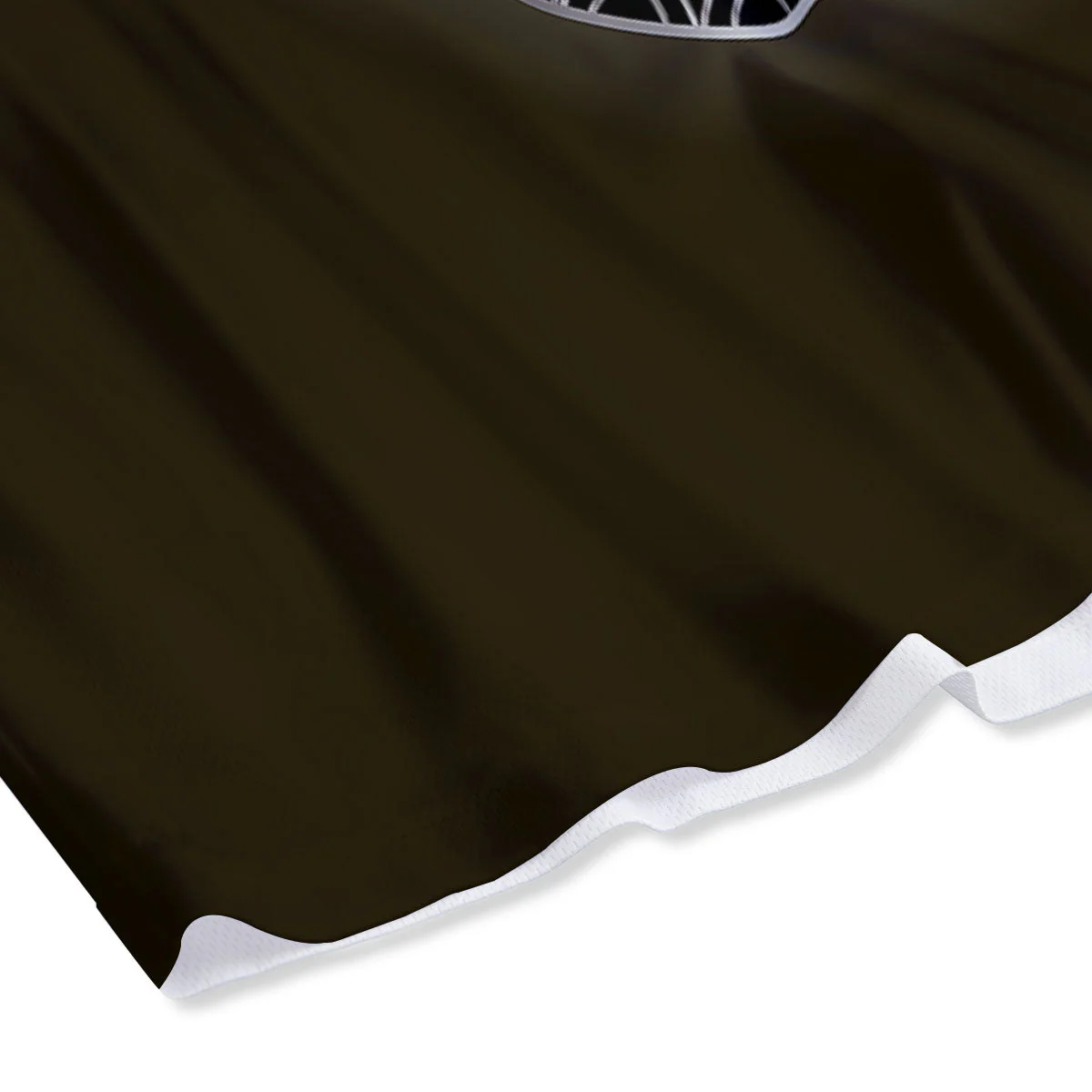 Yin Yang Flower Grey And Gold Print Mesh Shorts - Image 4