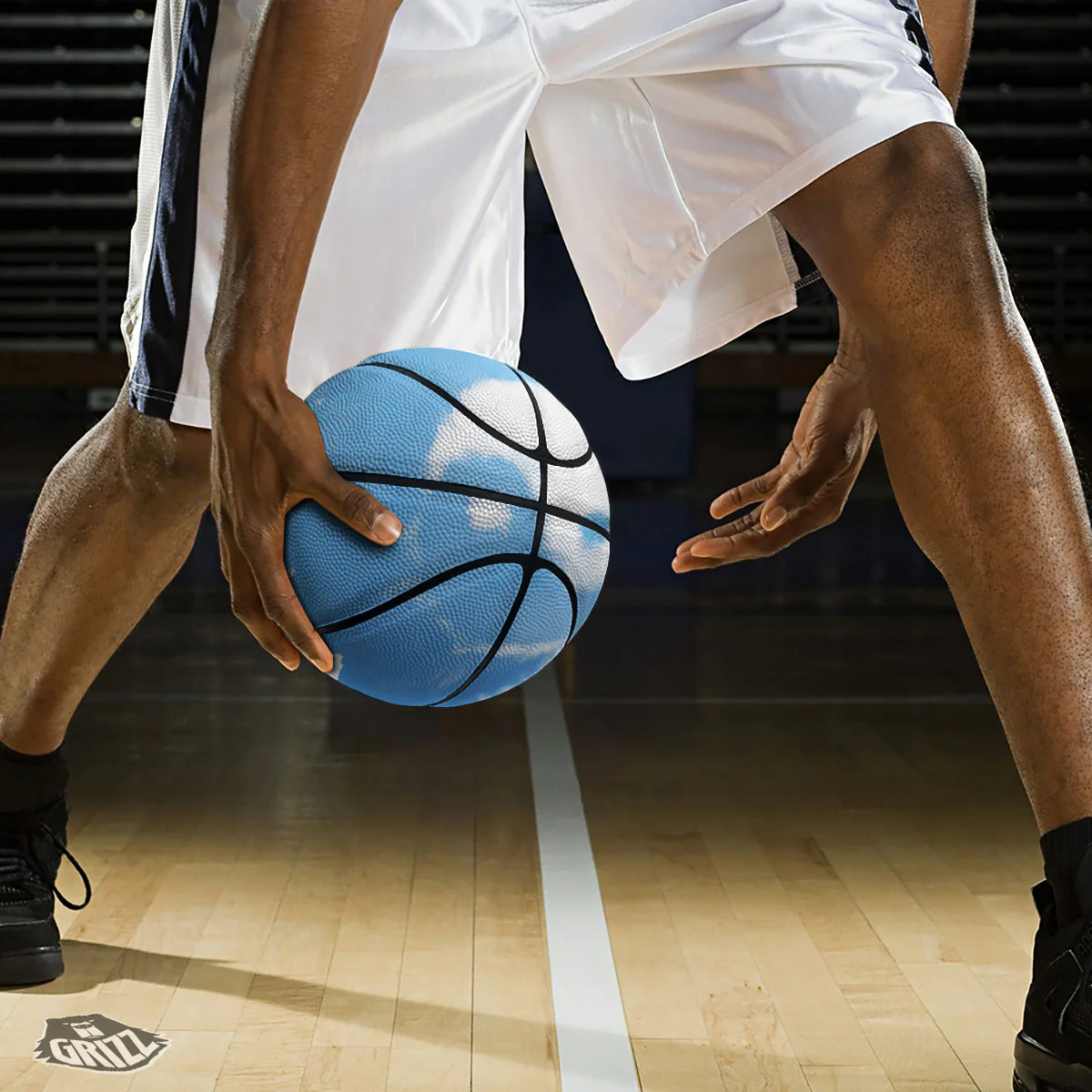 Yin Yang Space And Sky Print Basketball - Image 3