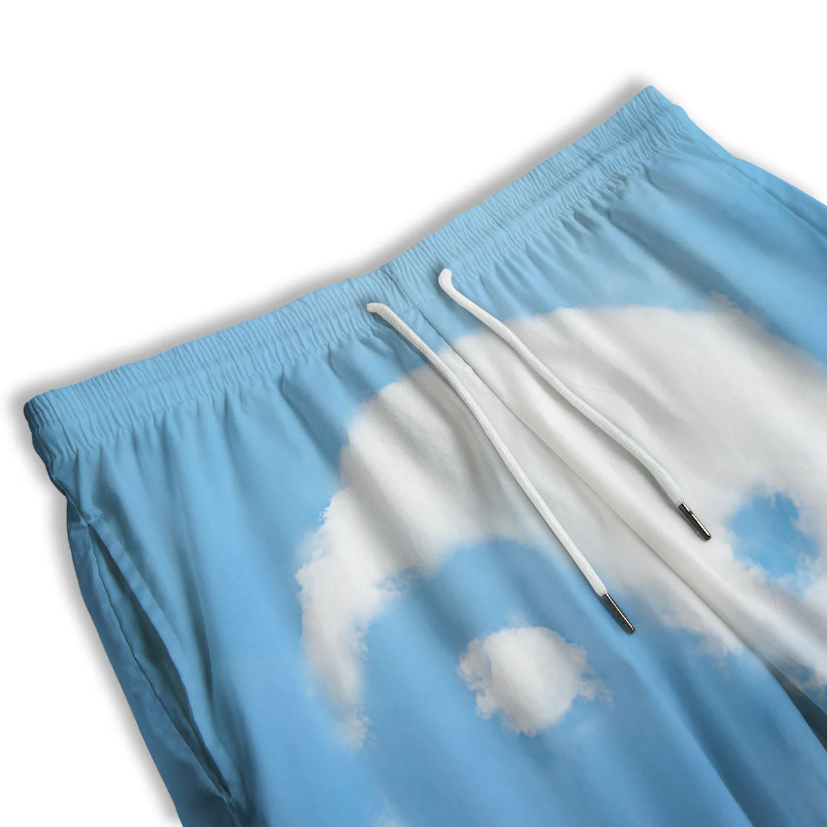Yin Yang Space And Sky Print Men's Athletic Shorts - Image 3