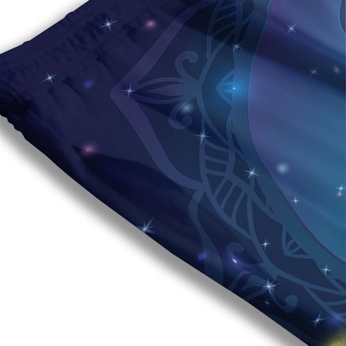 Yin Yang Space Print Mesh Shorts - Image 3