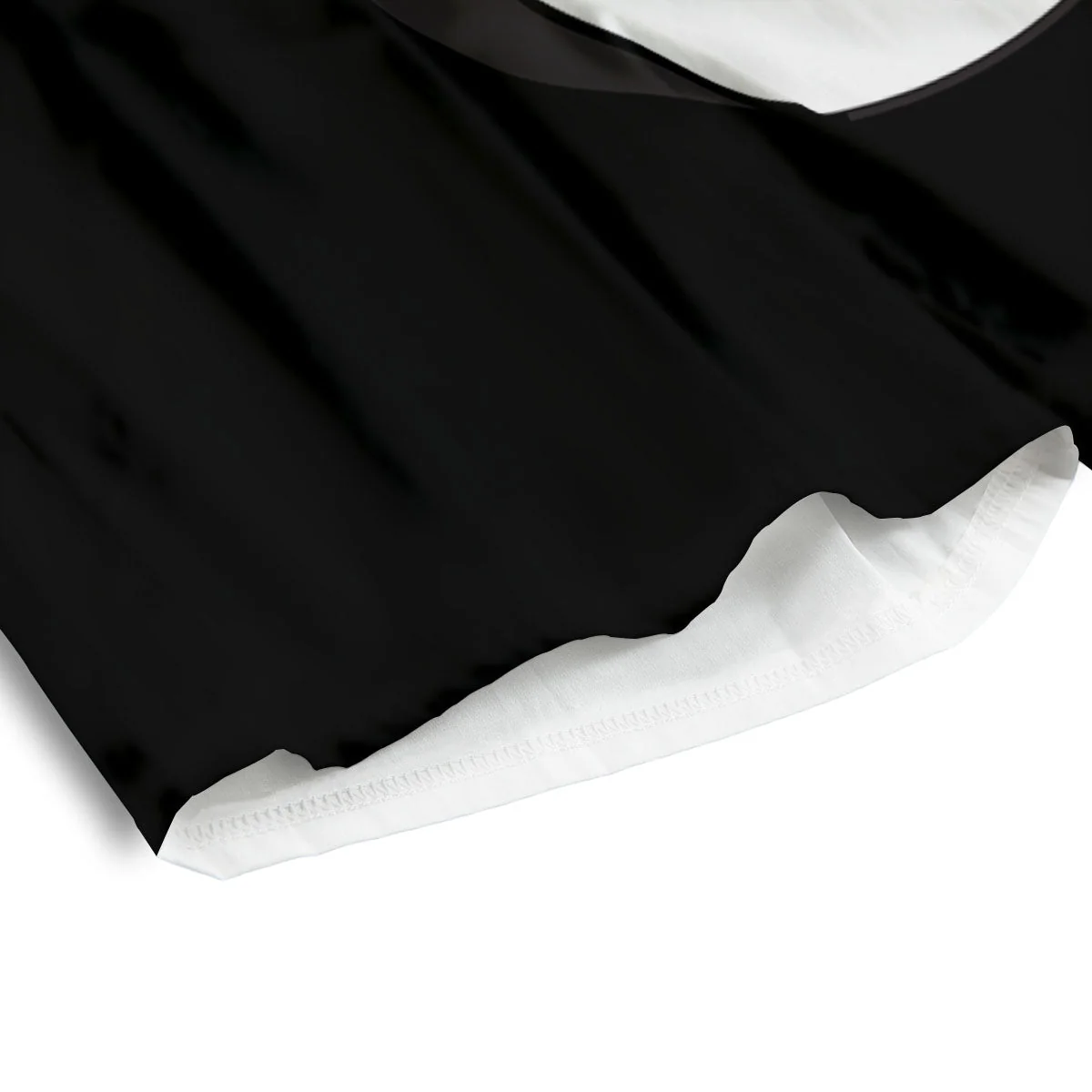 Yin Yang Symbol White And Black Print Men's Athletic Shorts - Image 4