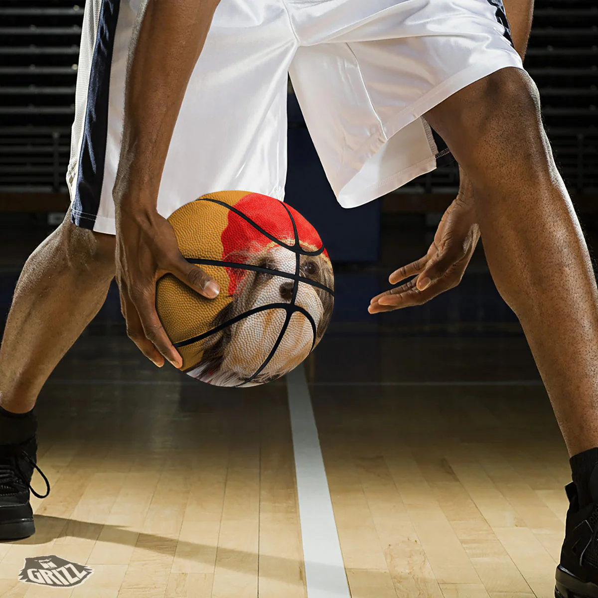 Yorkshire Terrier Red Cap Print Basketball - Image 3