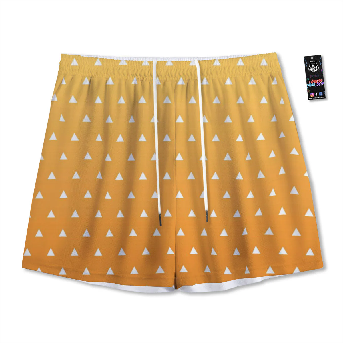Zenitsu Print Pattern Mesh Shorts