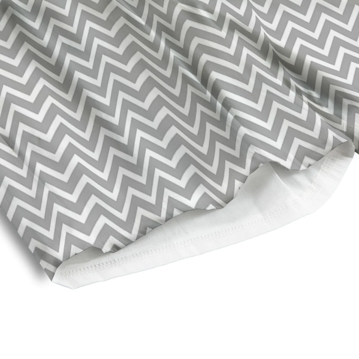 Zigzag White And Grey Print Pattern Men's Athletic Shorts - Image 4