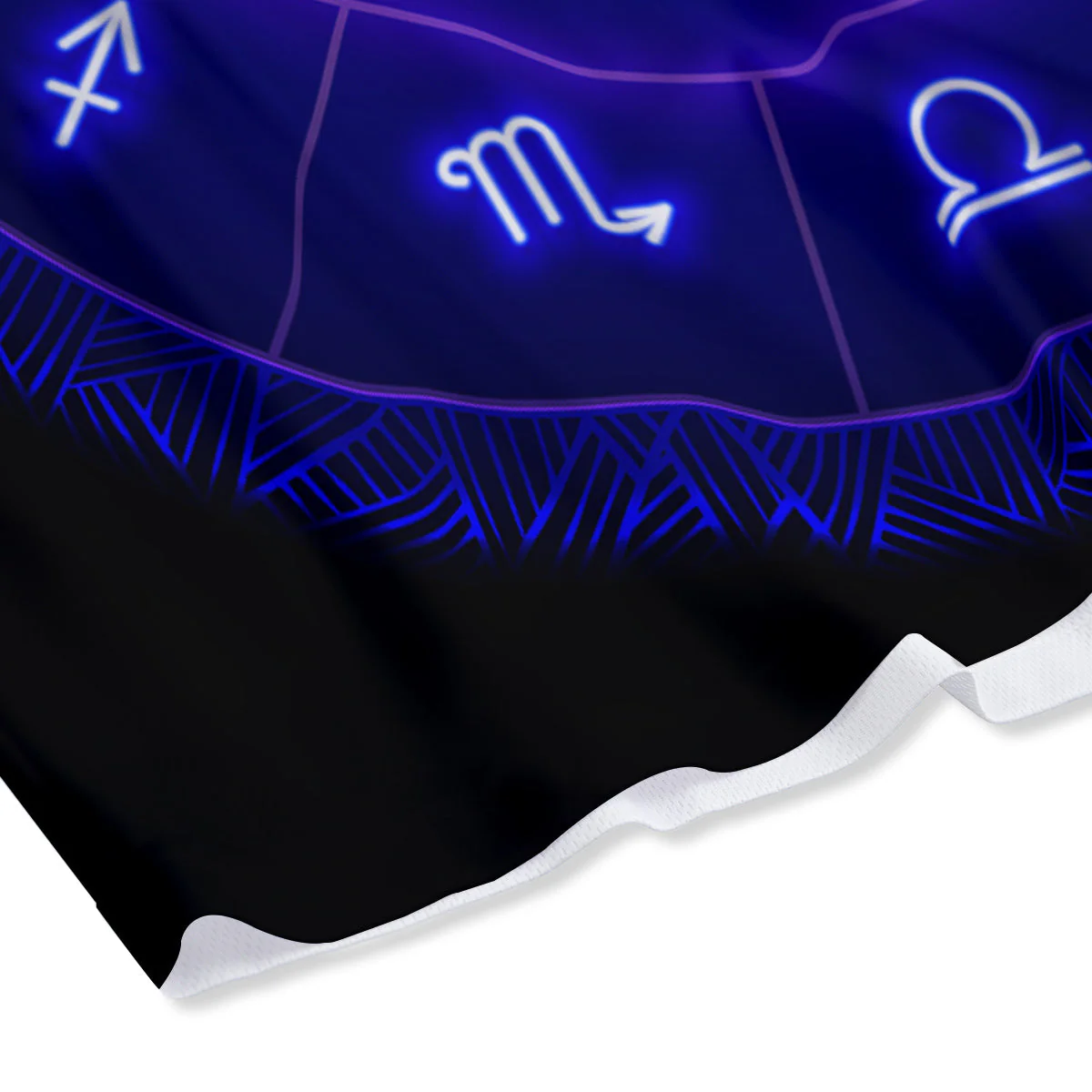 Zodiac Sign Dark Cancer Print Mesh Shorts - Image 4