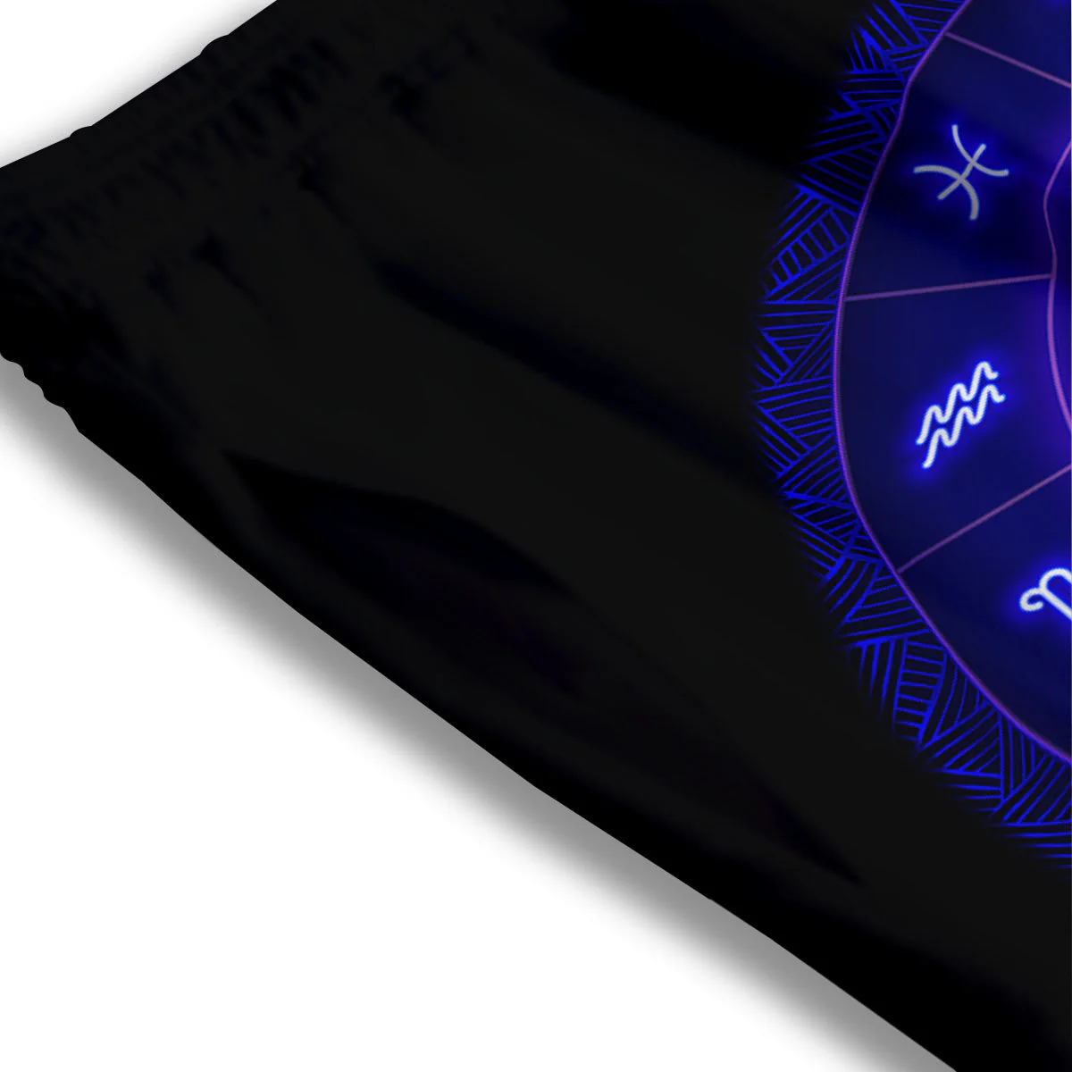 Zodiac Sign Dark Virgo Print Mesh Shorts - Image 3