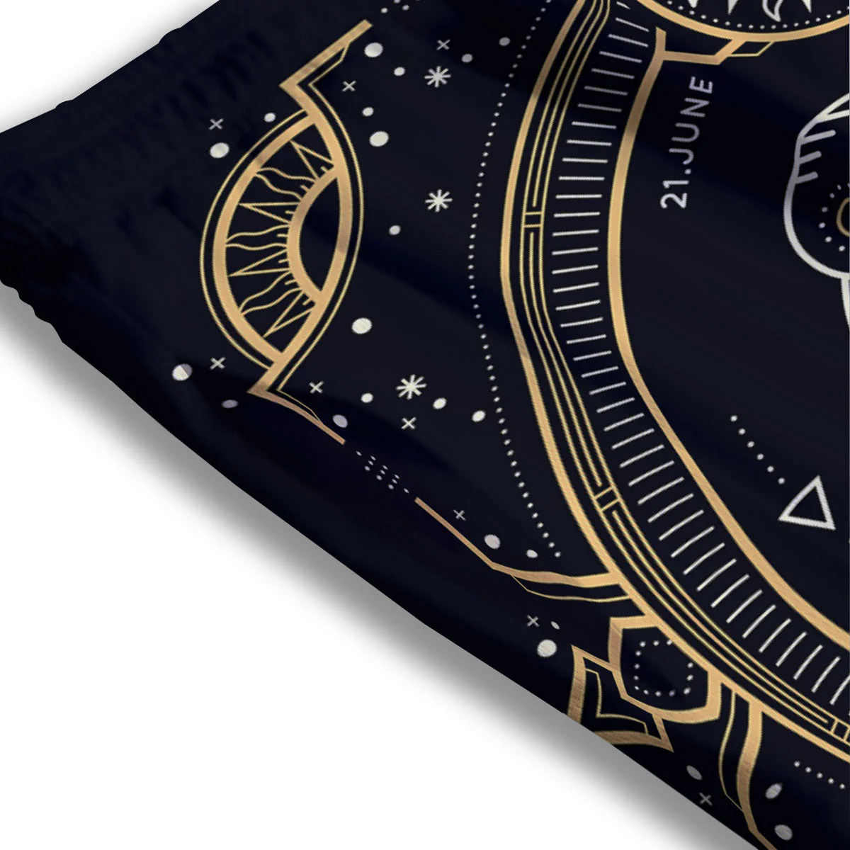 Zodiac Sign Vintage Cancer Print Mesh Shorts - Image 3