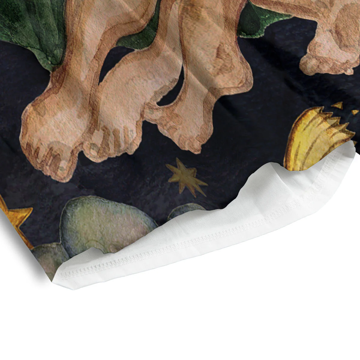 Zodiac Sign Watercolor Gemini Print Men's Athletic Shorts - Image 4