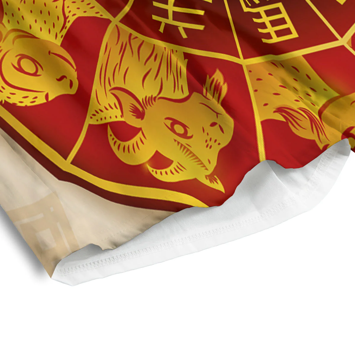 Zodiac Wheel Colourful Chinese Print Men's Athletic Shorts - Image 4