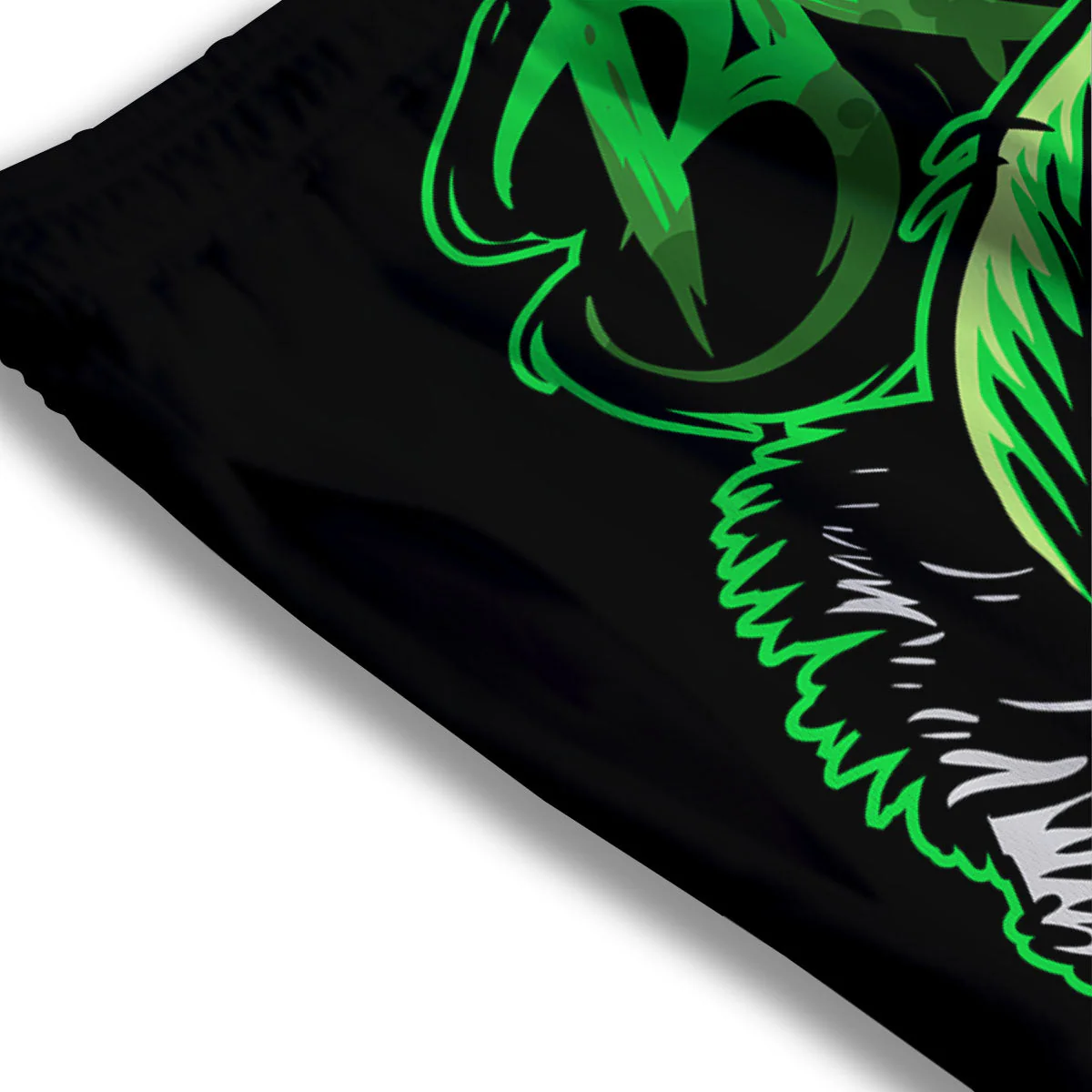 Zombie Brain Halloween Print Mesh Shorts - Image 3