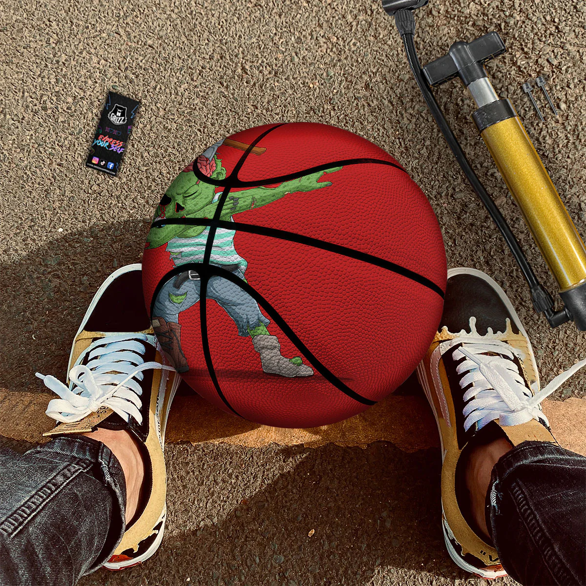 Zombie Dap Print Basketball - Image 2
