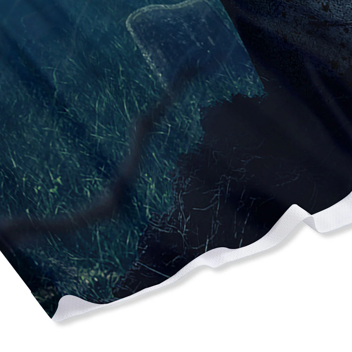 Zombie Hand Rising From Grave Print Mesh Shorts - Image 4