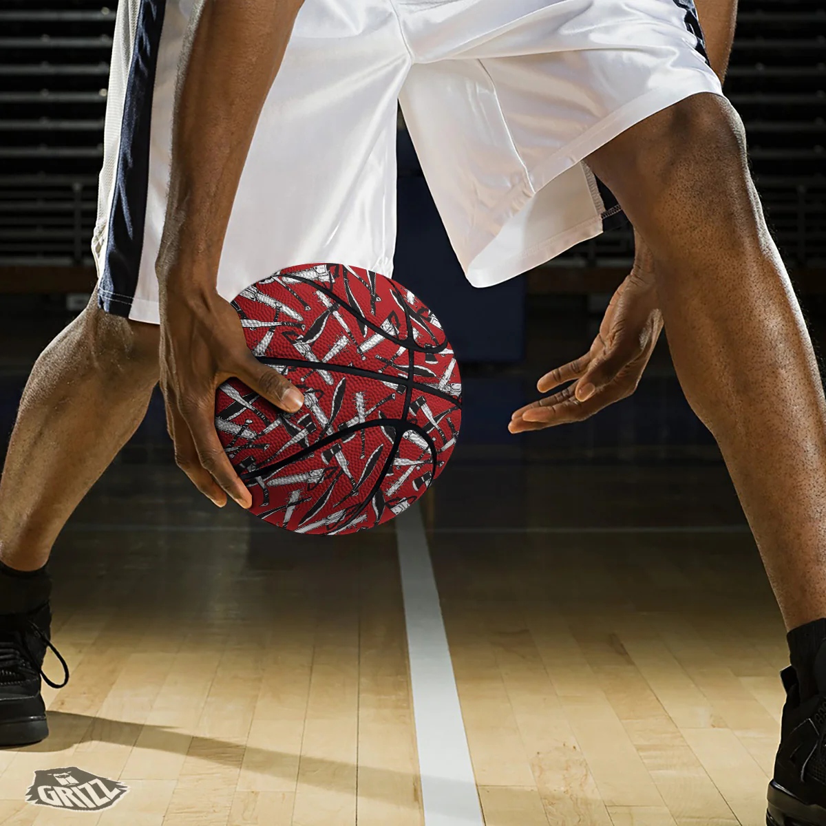 Zombie Killer Weapon Print Pattern Basketball - Image 3